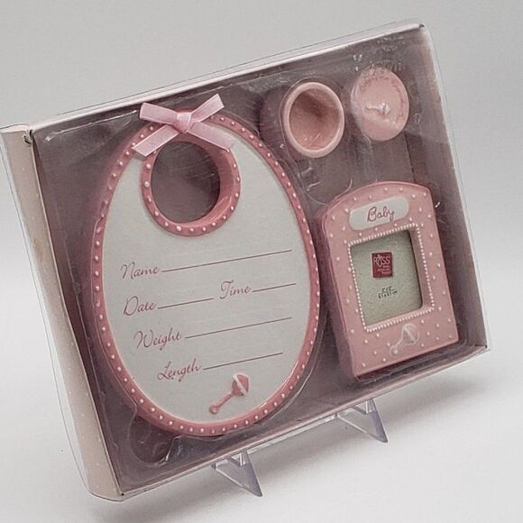 RUSS Berrie & Co. Ceramic RUSS BABY Pink Commemorative Gift Set - Picture 7 of 10